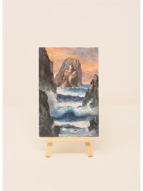 picture of Capri's Faraglioni with stormy sea Salvatore Federico | FARAGLIONIMAREGGIATABLU